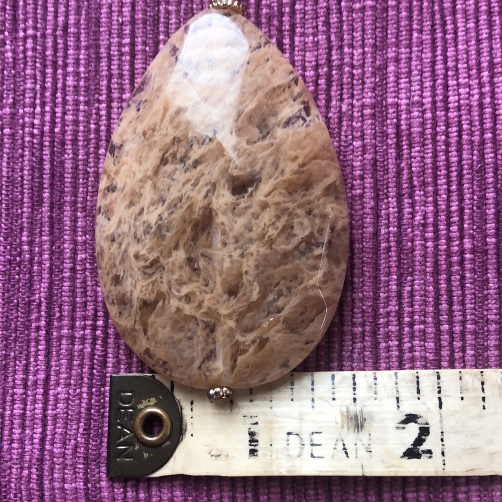 Natural Stone Pendant Necklace NWOT - Picture 7 of 7